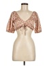 ASOS Design Tan Short Sleeve Blouse Size 6 - photo 1