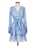 Assorted Brands Paisley Blue Cocktail Dress Size S (estimated) - photo 1