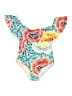 Unbranded Floral Ivory One Piece Swimsuit Size S - photo 1