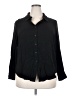 Universal Standard Black 3/4 Sleeve Button-Down Shirt Size 18 (M) - photo 1