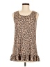 Easel Brown Sleeveless Top Size M - photo 1
