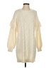 Francesca's Ivory Casual Dress Size S - photo 1