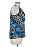 Kensie 100% Polyester Blue Sleeveless Blouse Size L - photo 4