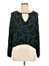 Amuse Society Teal Long Sleeve Blouse Size M - photo 1