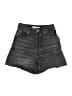 Zara Black Denim Shorts Size 2 - photo 1