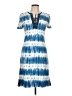 Chaps Tie-dye Blue Casual Dress Size L - photo 1