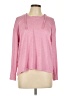 Muk Luks Solid Pink Pullover Sweater Size L - photo 1