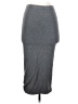 Leith Solid Gray Casual Skirt Size S - photo 1