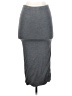Leith Solid Gray Casual Skirt Size S - photo 2