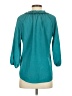 Renee C. Teal 3/4 Sleeve Blouse Size S - photo 2