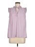 Ann Taylor LOFT 100% Polyester Purple Sleeveless Blouse Size M - photo 1