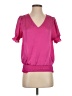 1.State 100% Polyester Pink Short Sleeve Blouse Size XS - photo 1