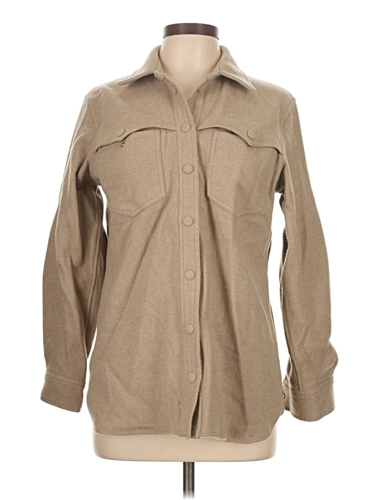Pre-owned Anine Bing Fleece Jacket In Tan