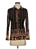 Assorted Brands Floral Black Long Sleeve Blouse Size 4 - photo 1