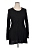 Daisy Fuentes Solid Stripes Black Casual Dress Size XL - photo 1