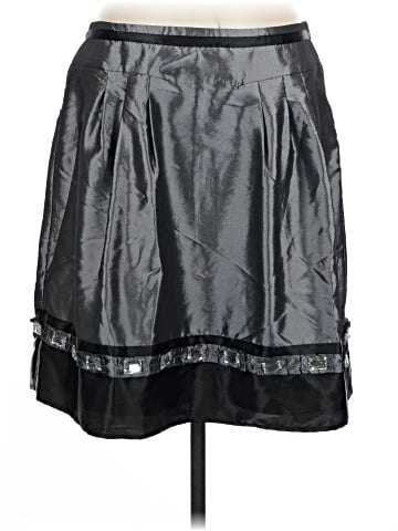 August Silk Faux Leather Skirt (view 1)