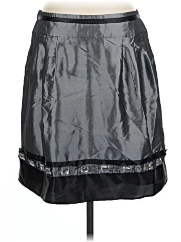August Silk Faux Leather Skirt (view 2)