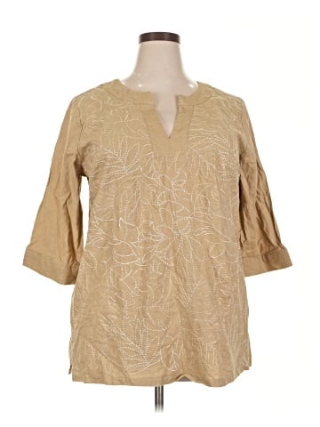 Jessica London 3/4 Sleeve Blouse (view 1)