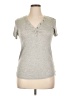 Glitz Gray Short Sleeve Top Size XL - photo 1