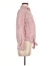 Love Notes 100% Cotton Red Long Sleeve Button-Down Shirt Size M - photo 4