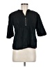 EDC 100% Cotton Black 3/4 Sleeve Blouse Size M - photo 1