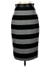 Banana Republic Stripes Gray Formal Skirt Size 0 - photo 1