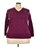 Lane Bryant Burgundy Pullover Sweater Size 22 - 24 Plus - photo 1