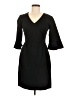 Halogen Solid Black Cocktail Dress Size 8 - photo 1