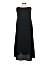 OAK + FORT 100% Polyester Solid Black Casual Dress Size S - photo 2