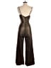 Amanda Uprichard 100% Polyester Metallic Brown Gold Jumpsuit Size P (petite) - photo 2