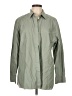Theory Green Long Sleeve Button-Down Shirt Size L - photo 1
