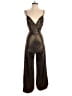 Amanda Uprichard 100% Polyester Metallic Brown Gold Jumpsuit Size P (petite) - photo 1