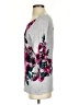 White House Black Market Floral Gray Pullover Sweater Size S - photo 5