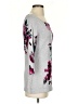White House Black Market Floral Gray Pullover Sweater Size S - photo 4