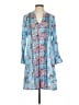 Feathers 100% Modal Blue Casual Dress Size S - photo 1