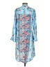 Feathers 100% Modal Blue Casual Dress Size S - photo 2