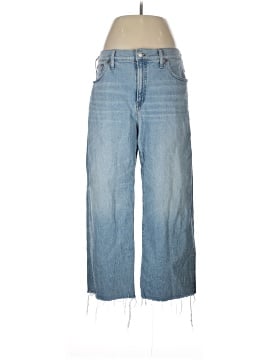 Madewell The Perfect Vintage Wide-Leg Crop Jean in Altoona Wash: Raw-Hem Edition
