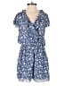 Divided by H&M 100% Polyester Floral Blue Romper Size 2 - photo 1