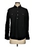 Zara TRF Solid Black Long Sleeve Button-Down Shirt Size S - photo 1