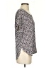 Ann Taylor LOFT 100% Polyester Gray Short Sleeve Blouse Size XS - photo 4
