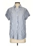 BeachLunchLounge Stripes Blue Short Sleeve Button-Down Shirt Size XS - photo 1
