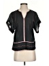 Magali Pascal Black Short Sleeve Blouse Size XS - photo 1