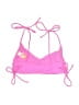 No Boundaries Solid Pink Swimsuit Top Size M - photo 2