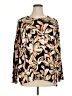 Tribal Brown Long Sleeve Blouse Size XL - photo 1