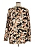 Tribal Brown Long Sleeve Blouse Size XL - photo 2