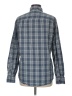 MICHAEL Michael Kors 100% Cotton Plaid Blue Long Sleeve Button-Down Shirt Size M - photo 2
