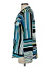Calvin Klein Color Block Stripes Blue Long Sleeve Button-Down Shirt Size S - photo 5