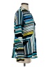 Calvin Klein Color Block Stripes Blue Long Sleeve Button-Down Shirt Size S - photo 4