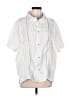 Unbranded White Short Sleeve Blouse Size L (estimated) - photo 1