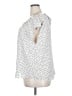 LC Lauren Conrad 100% Polyester Polka Dots White Short Sleeve Blouse Size XXL - photo 5
